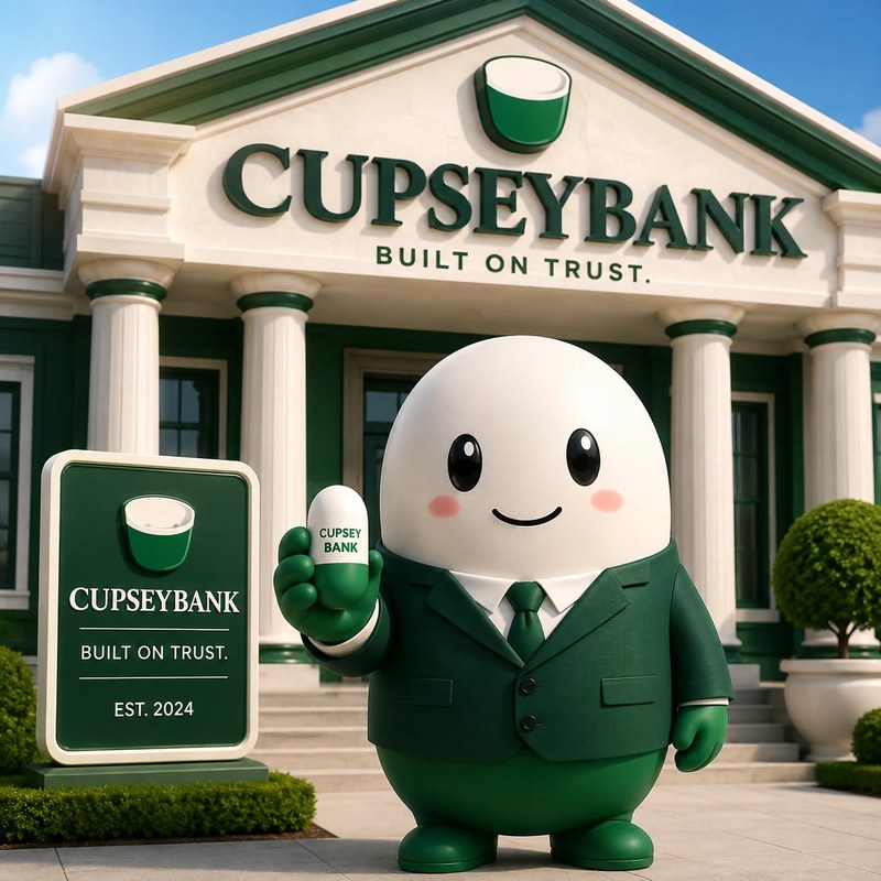 $CUPSEYBANK mascot